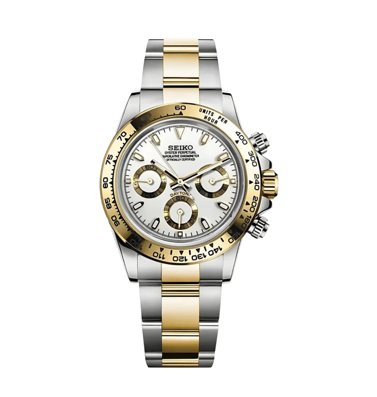 Daytona 2 Tone Gold White Dial - GodTierMods