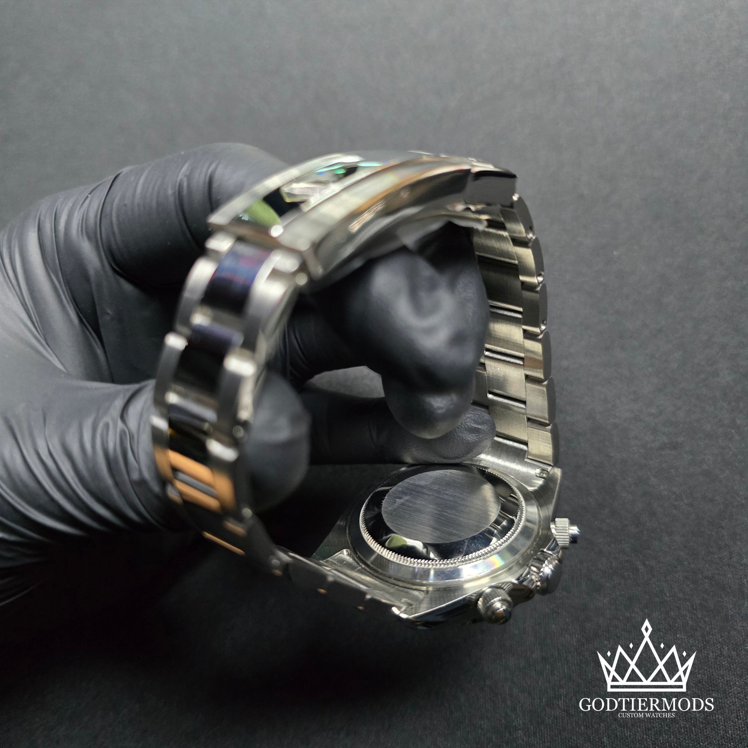 Daytona Ice Blue | Baguette Diamond Markers | Diamond Bezel - GodTierMods