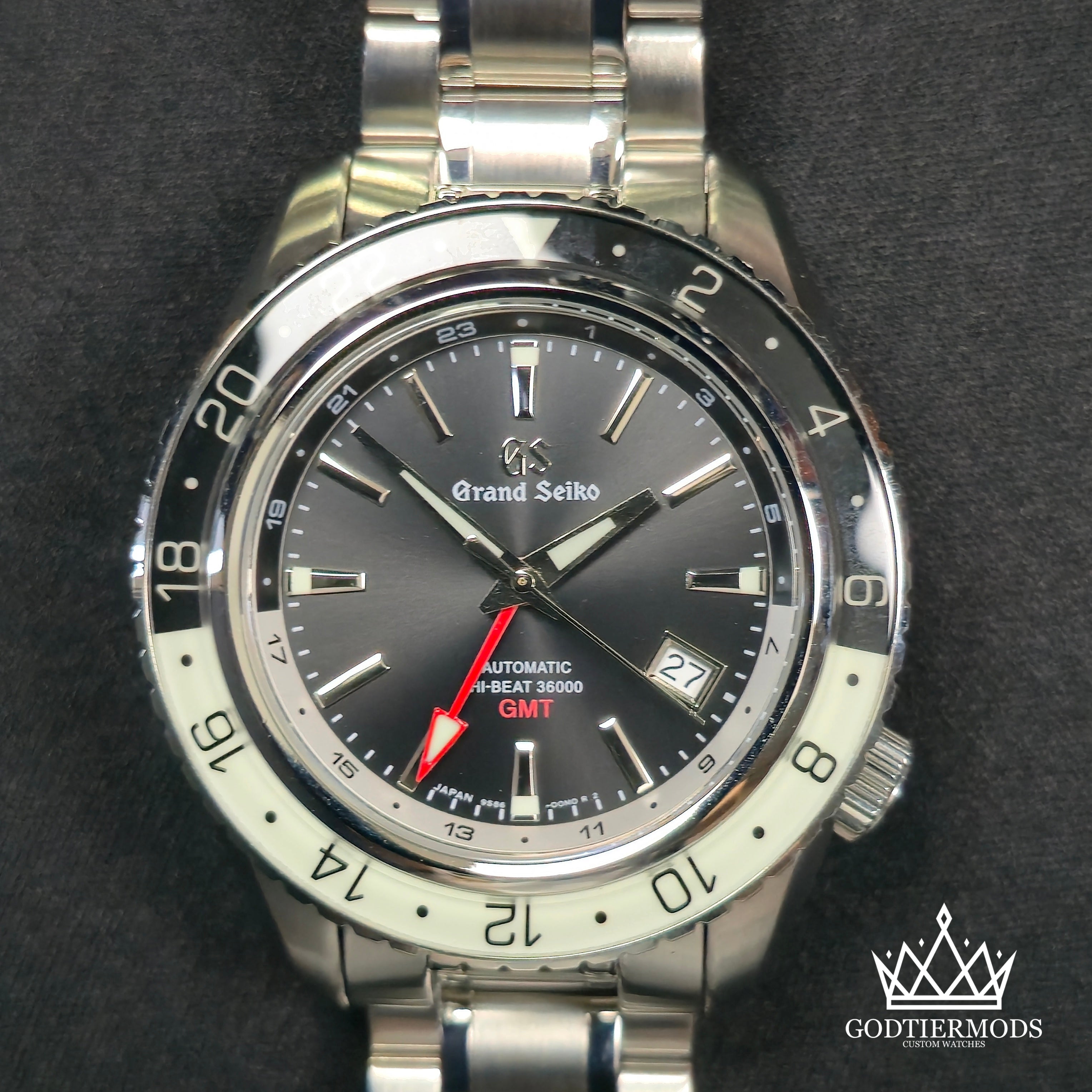 GMT Grand Seiko Sports Stealth Black - GodTierMods