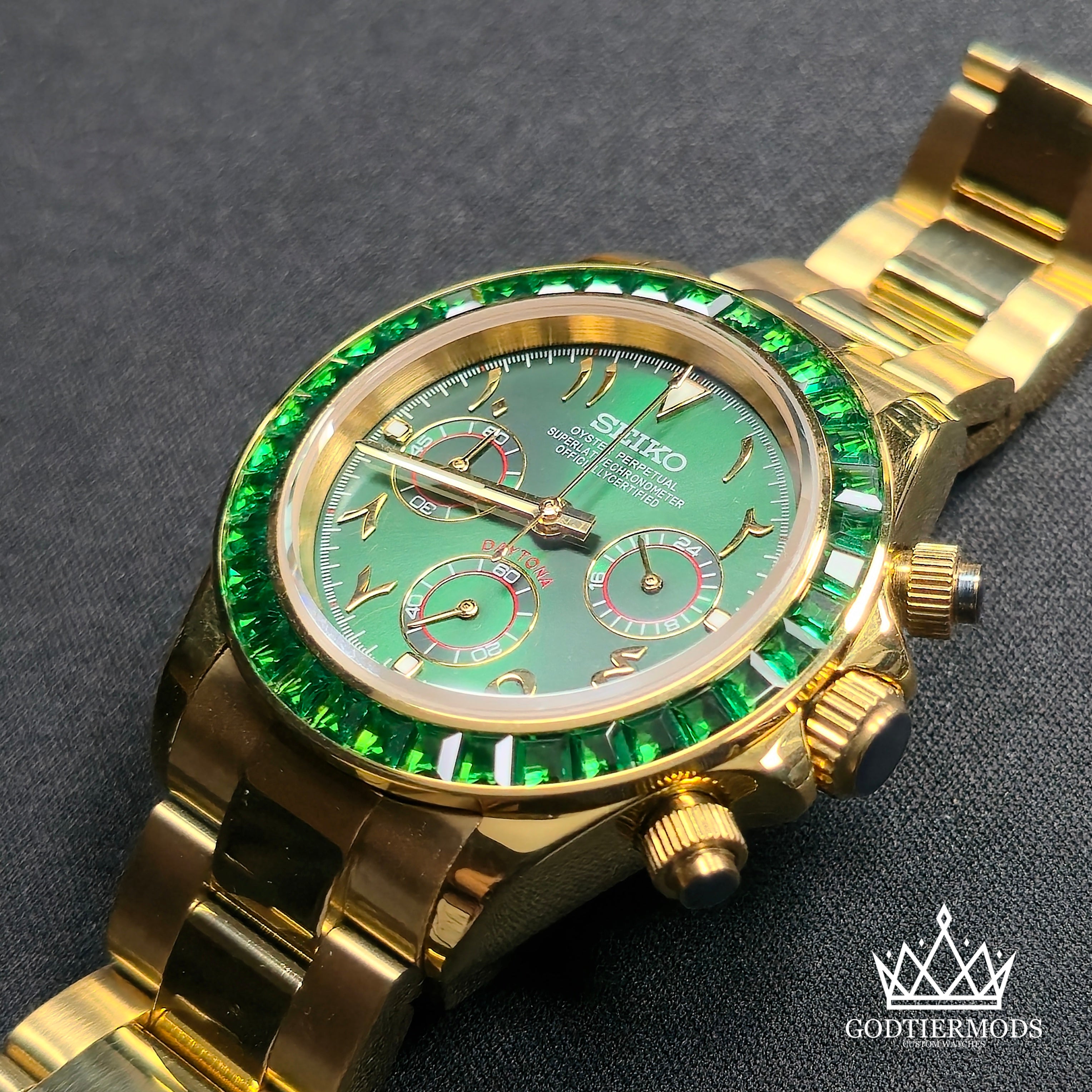 Daytona Arabic John Mayer | Arabic Gold Markers | Diamond Bezel - GodTierMods