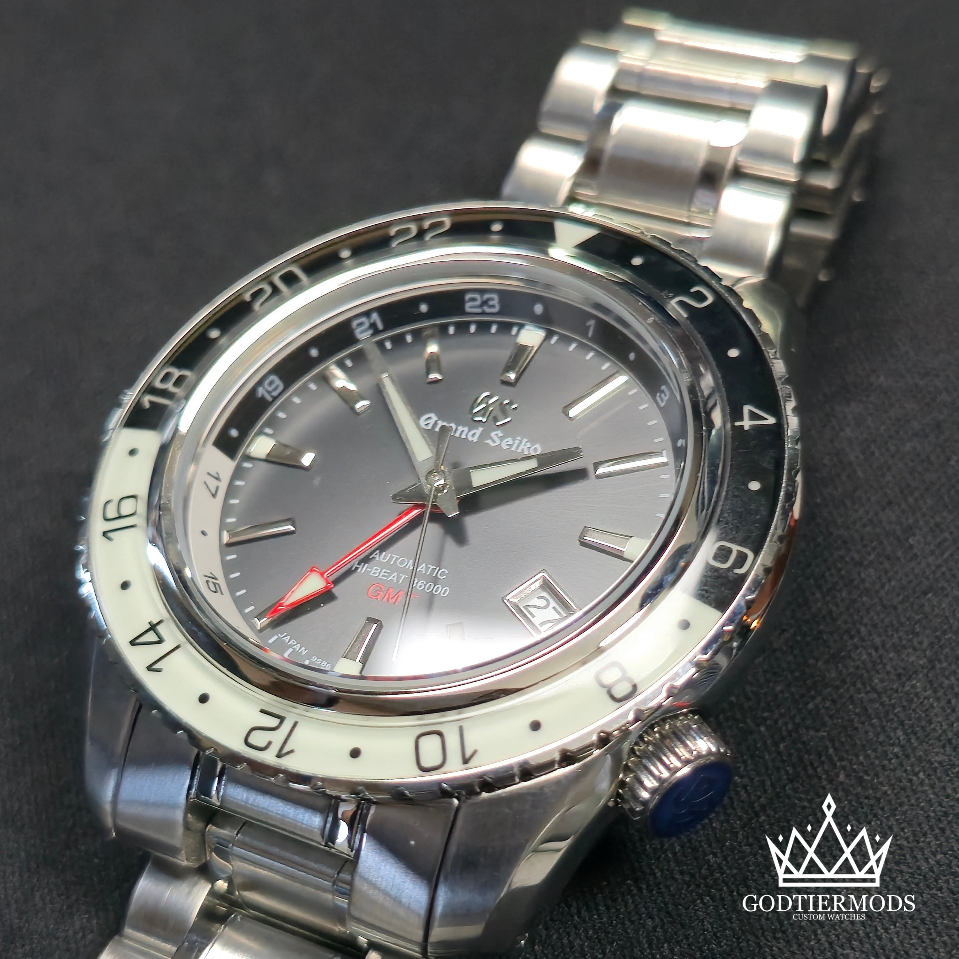 GMT Grand Seiko Sports Stealth Black - GodTierMods