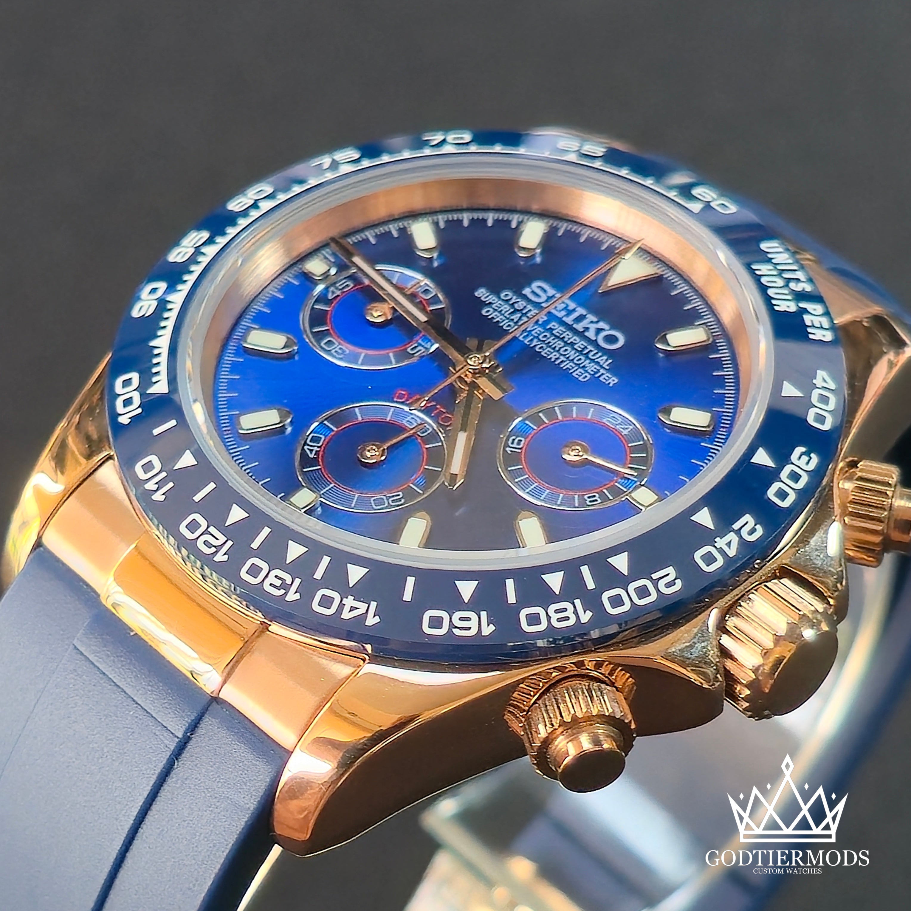Daytona Rosegold Royal Blue Oysterflex - GodTierMods