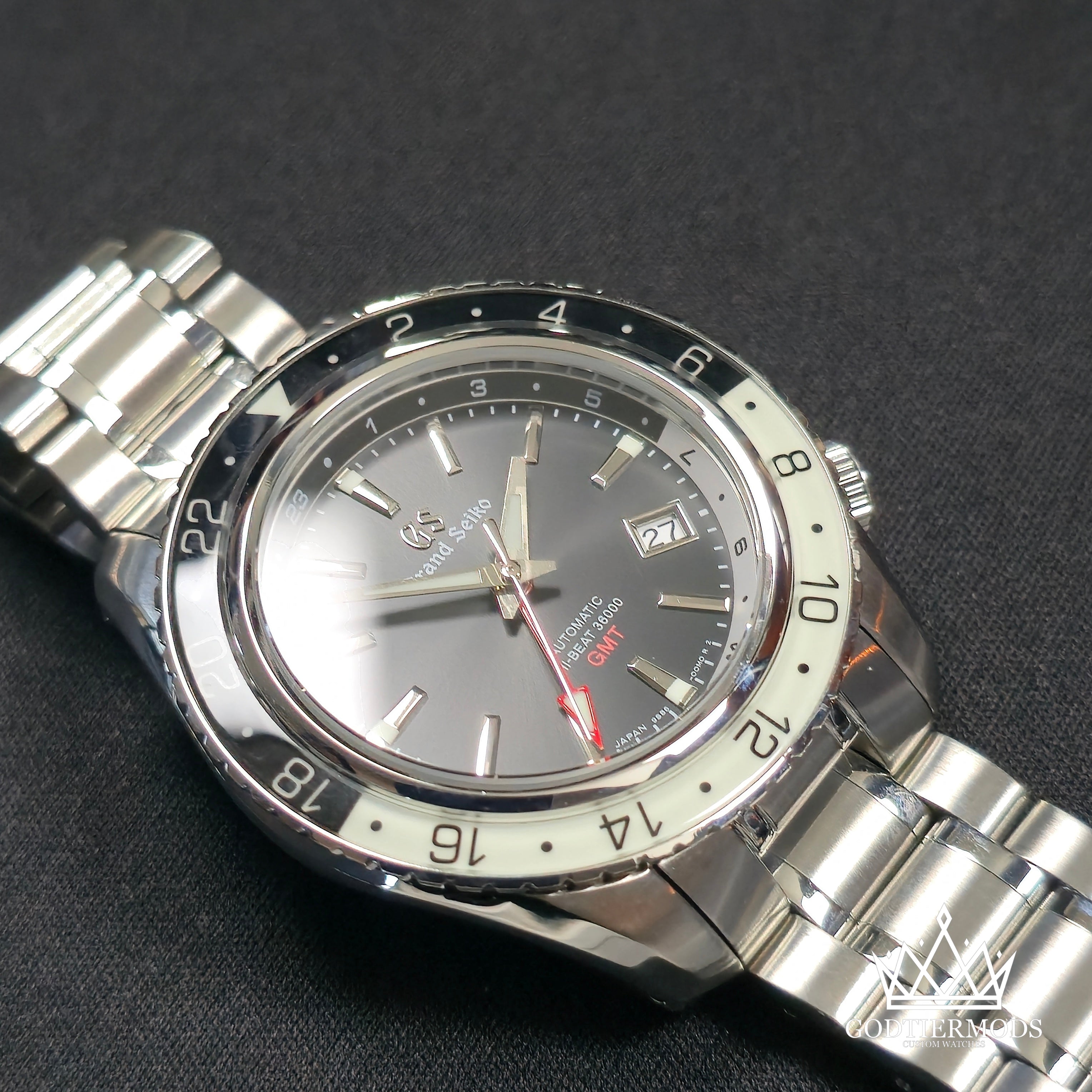 GMT Grand Seiko Sports Stealth Black - GodTierMods