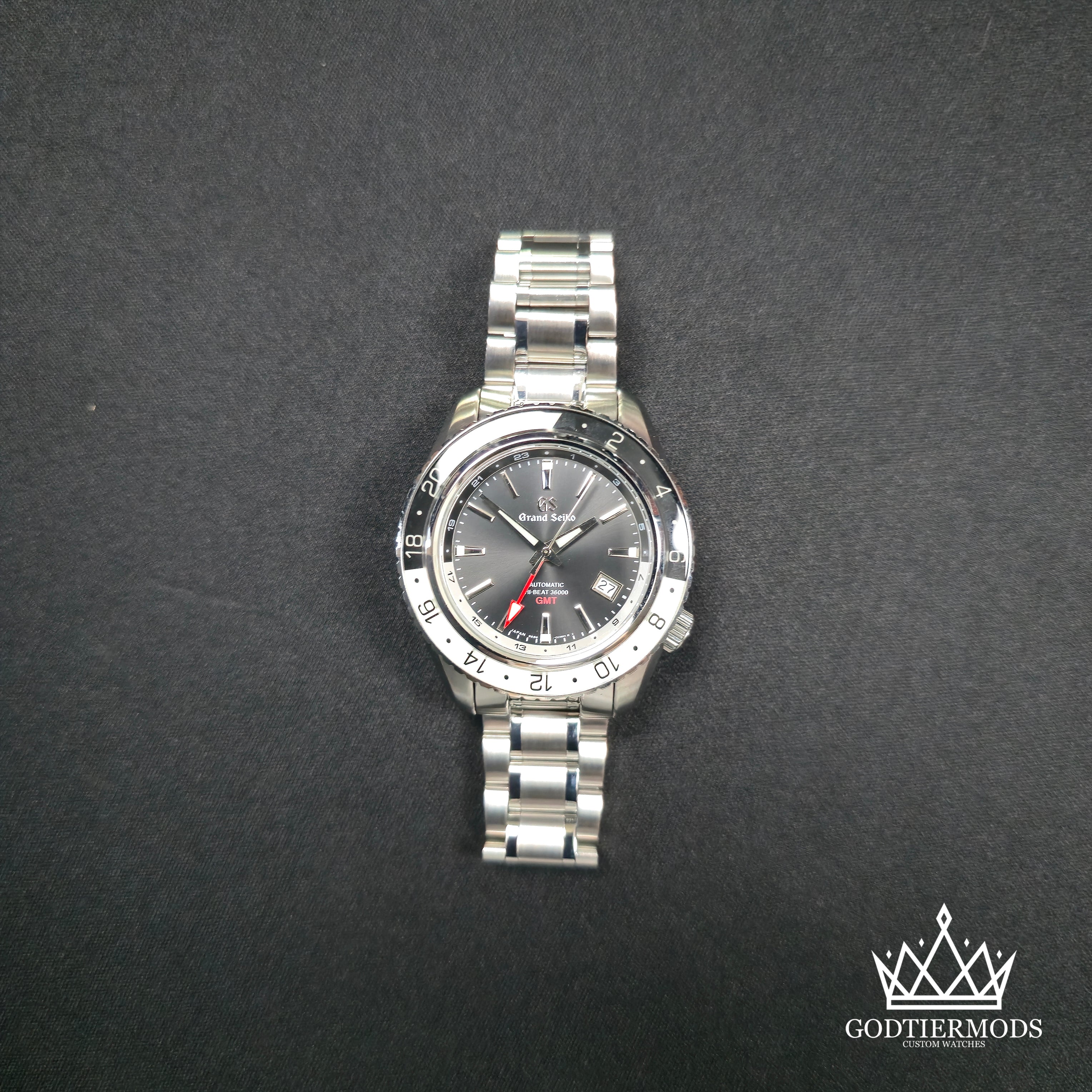 GMT Grand Seiko Sports Stealth Black - GodTierMods