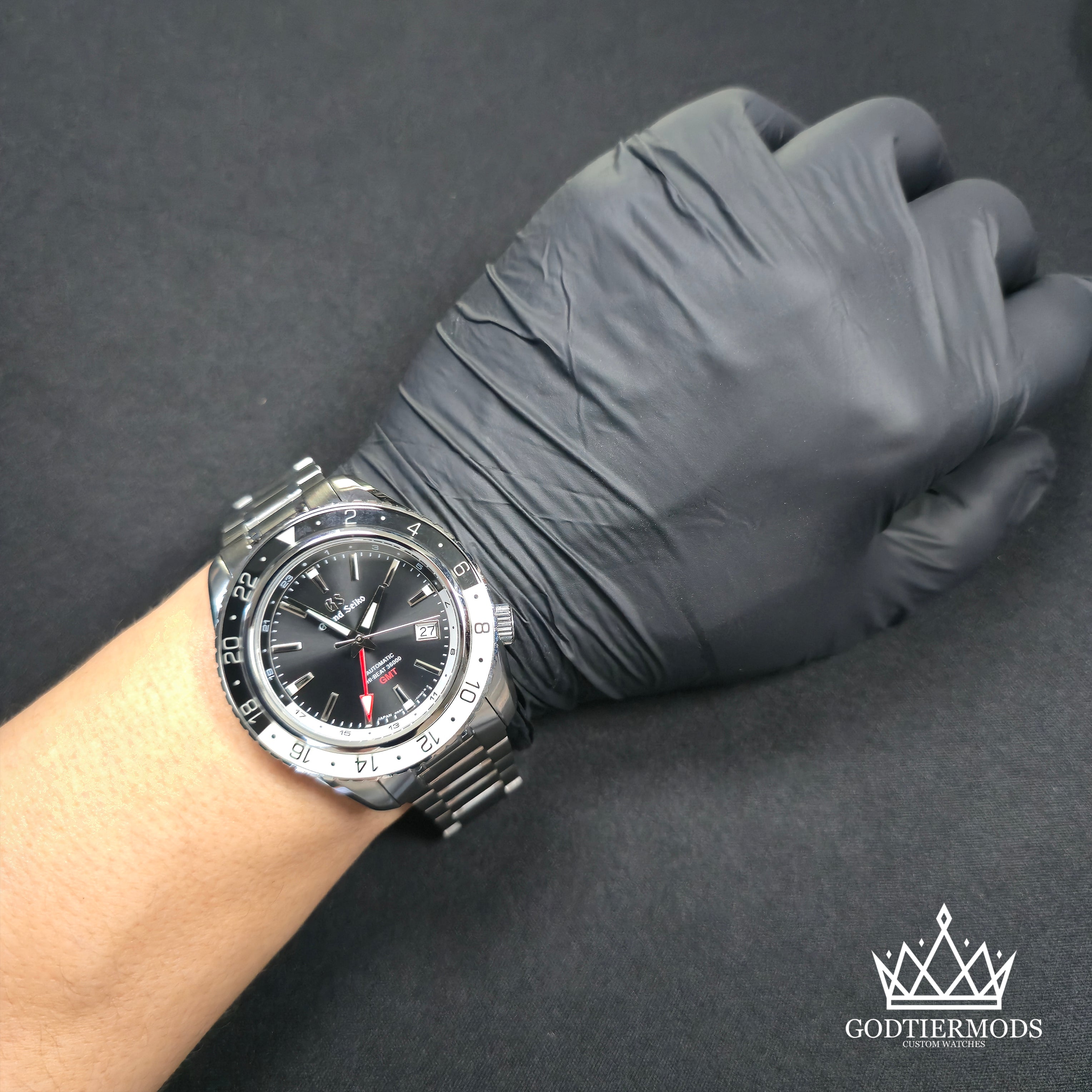 GMT Grand Seiko Sports Stealth Black - GodTierMods