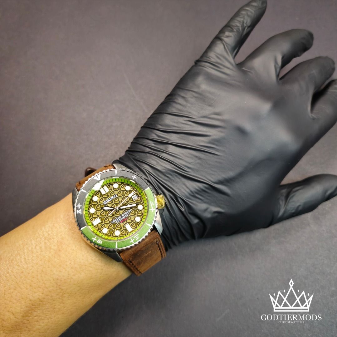 Diver Green 2 Tone Green Kanji | Scale Dial - GodTierMods