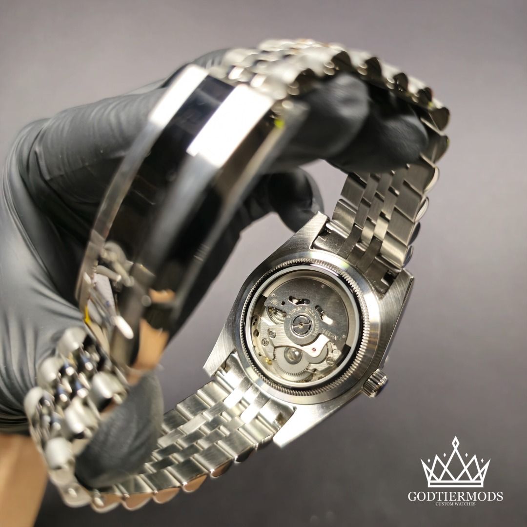 Datejust Silver Baton Index Mother Of Pearl - GodTierMods