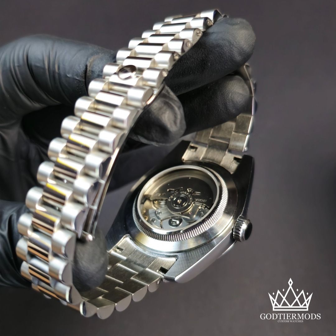 Datejust Silver Baton Blue Dial - GodTierMods